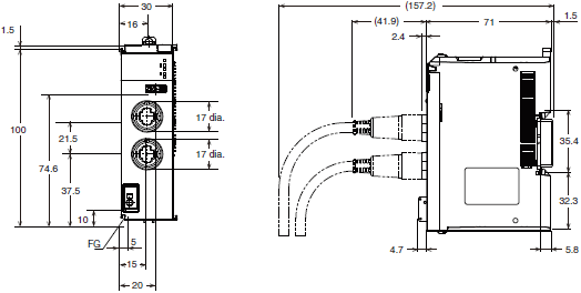 NX-V680C 外觀尺寸 2 