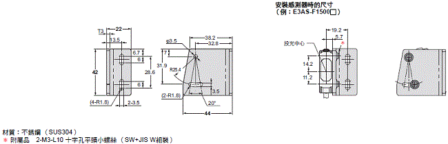 E3AS Series 外觀尺寸 28
