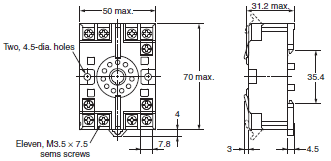 H7CC-R 外觀尺寸 21 