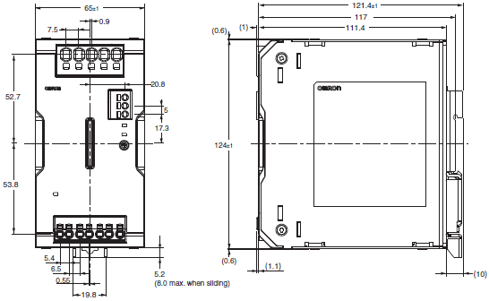 S8VK-WB 外觀尺寸 2 