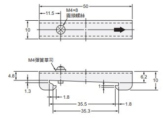 E3X-ZV / MZV 外觀尺寸 12