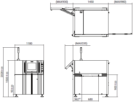 VT-S1080 外觀尺寸 1 