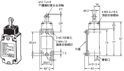 D4B-[]N 外觀尺寸 8 
