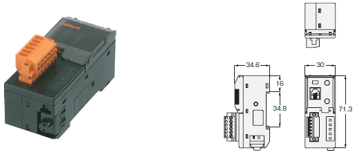 E3X-DRT21 / SRT21 / CIF11 外觀尺寸 4 