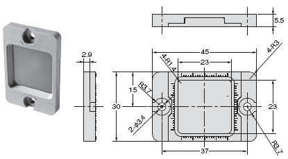 E39-L / -S / -R 外觀尺寸 65 