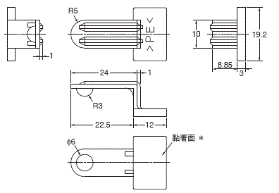 61F-GPN-V50 外觀尺寸 5 