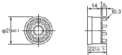 P2RFZ / P2RF, P2R, P7TF, PYFZ / PYF, PTFZ / PTF, PYD, PT, P7LF, PF, P2CF, PFA, P3G / P3GA, PL 外觀尺寸 103