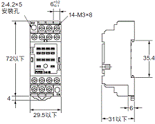 P2RFZ / P2RF, P2R, P7TF, PYFZ / PYF, PTFZ / PTF, PYD, PT, P7LF, PF, P2CF, PFA, P3G / P3GA, PL 外觀尺寸 29 