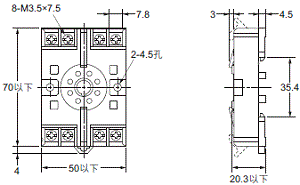 P2RFZ / P2RF, P2R, P7TF, PYFZ / PYF, PTFZ / PTF, PYD, PT, P7LF, PF, P2CF, PFA, P3G / P3GA, PL 外觀尺寸 83 