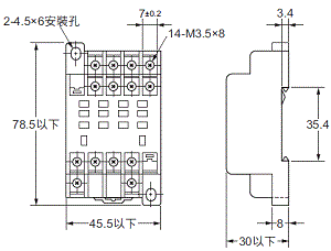 P2RFZ / P2RF, P2R, P7TF, PYFZ / PYF, PTFZ / PTF, PYD, PT, P7LF, PF, P2CF, PFA, P3G / P3GA, PL 外觀尺寸 58