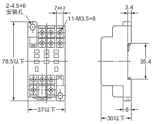 P2RFZ / P2RF, P2R, P7TF, PYFZ / PYF, PTFZ / PTF, PYD, PT, P7LF, PF, P2CF, PFA, P3G / P3GA, PL 外觀尺寸 57 