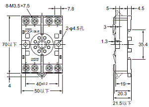 P2RFZ / P2RF, P2R, P7TF, PYFZ / PYF, PTFZ / PTF, PYD, PT, P7LF, PF, P2CF, PFA, P3G / P3GA, PL 外觀尺寸 84 