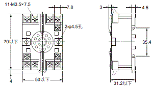 P2RFZ / P2RF, P2R, P7TF, PYFZ / PYF, PTFZ / PTF, PYD, PT, P7LF, PF, P2CF, PFA, P3G / P3GA, PL 外觀尺寸 85