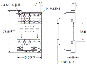 P2RFZ / P2RF, P2R, P7TF, PYFZ / PYF, PTFZ / PTF, PYD, PT, P7LF, PF, P2CF, PFA, P3G / P3GA, PL 外觀尺寸 60 