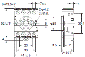 P2RFZ / P2RF, P2R, P7TF, PYFZ / PYF, PTFZ / PTF, PYD, PT, P7LF, PF, P2CF, PFA, P3G / P3GA, PL 外觀尺寸 77 