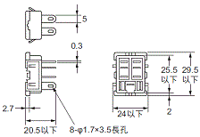 P2RFZ / P2RF, P2R, P7TF, PYFZ / PYF, PTFZ / PTF, PYD, PT, P7LF, PF, P2CF, PFA, P3G / P3GA, PL 外觀尺寸 63 