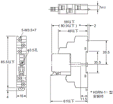 P2RFZ / P2RF, P2R, P7TF, PYFZ / PYF, PTFZ / PTF, PYD, PT, P7LF, PF, P2CF, PFA, P3G / P3GA, PL 外觀尺寸 5