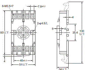 P2RFZ / P2RF, P2R, P7TF, PYFZ / PYF, PTFZ / PTF, PYD, PT, P7LF, PF, P2CF, PFA, P3G / P3GA, PL 外觀尺寸 89 