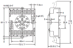 P2RFZ / P2RF, P2R, P7TF, PYFZ / PYF, PTFZ / PTF, PYD, PT, P7LF, PF, P2CF, PFA, P3G / P3GA, PL 外觀尺寸 91 