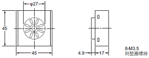 P2RFZ / P2RF, P2R, P7TF, PYFZ / PYF, PTFZ / PTF, PYD, PT, P7LF, PF, P2CF, PFA, P3G / P3GA, PL 外觀尺寸 93 