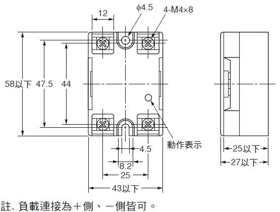 G3NA 外觀尺寸 2 